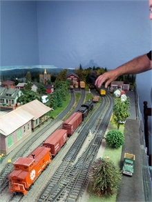 Part of the Miramichi Area Model Railroad Society's display at the Seaman's Hospital.
