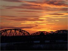 Sunset by the Old Morrissey Bridge