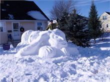 Snow Sculpture by Trent Turner - 316 Airforce Cres