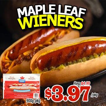 maple leaf wieners